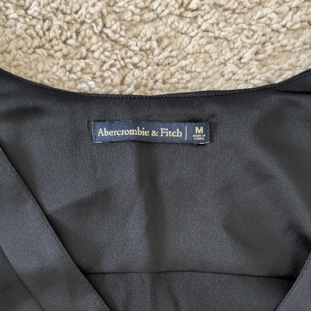 Abercrombie & Fitch Black Satin Blouse - Picture 2 of 2